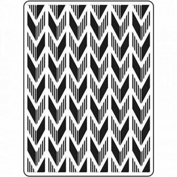 Darice Embossing Folder Arrows Scrapbook Paper Crafts Card Making - Picture 1 of 4